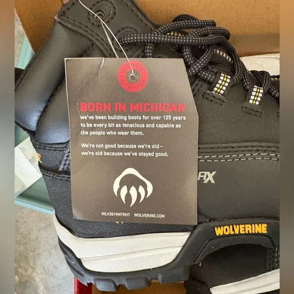 Wolverine Men's TarmacReflective 6 In EH Composite Toe Lace Up Work Boots NWT