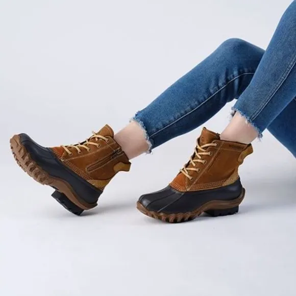 Wolverine Torrent Waterproof Duck Boot Leather Lace Up Boot Tan Brown Cognac nwt