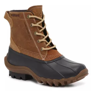Wolverine Torrent Waterproof Duck Boot Leather Lace Up Boot Tan Brown Cognac nwt