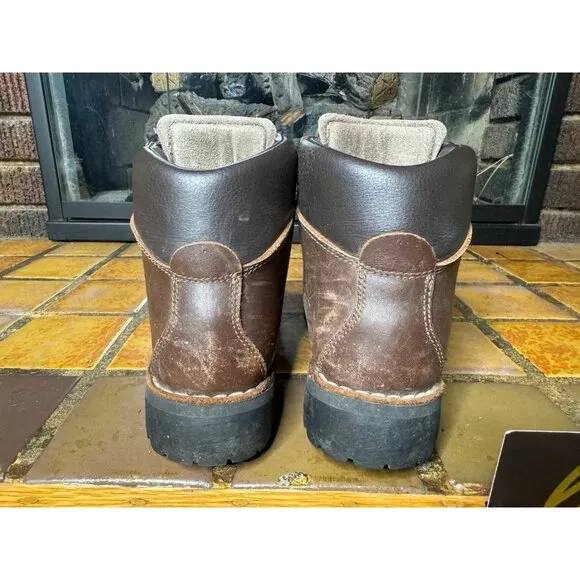 Womans 6.5 Alico Mountaineering Premium Italian Leather Vibram Sole Hiking Boots
