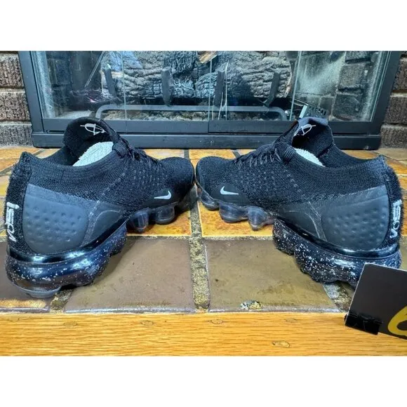 Women’s 5.5 Nike Air Vapormax Flyknit Gator ISPA Black Silver Running AR8557-001