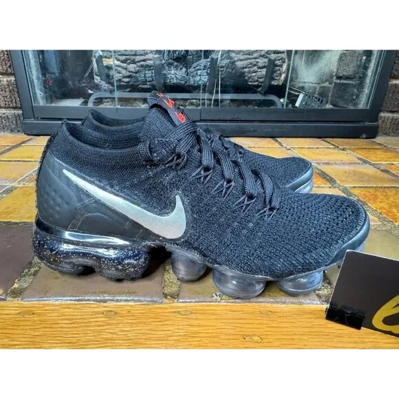 Women’s 5.5 Nike Air Vapormax Flyknit Gator ISPA Black Silver Running AR8557-001