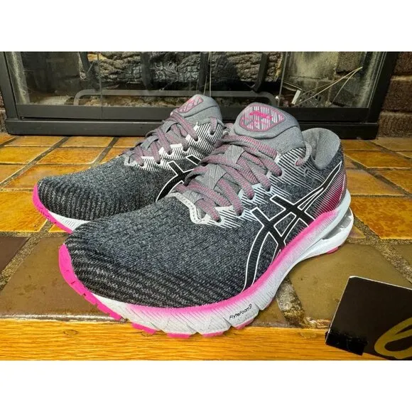 Women’s 6.5 Asics GT2000 10 Pink Grey Athletic Running Shoes 1012b045