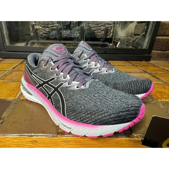 Women’s 6.5 Asics GT2000 10 Pink Grey Athletic Running Shoes 1012b045