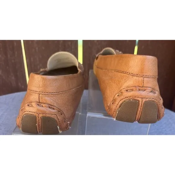 Women's Cole Haan Evelyn Brown Leather Mocc Driver Comfort/Casual Shoes 8.5B