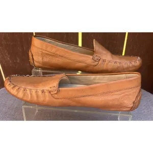 Women's Cole Haan Evelyn Brown Leather Mocc Driver Comfort/Casual Shoes 8.5B