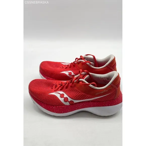 Women's GREAT CONDITION Saucony Red/White Kinvara Pro Running Shoes - Size 11