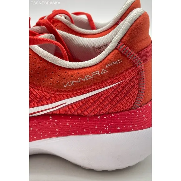 Women's GREAT CONDITION Saucony Red/White Kinvara Pro Running Shoes - Size 11
