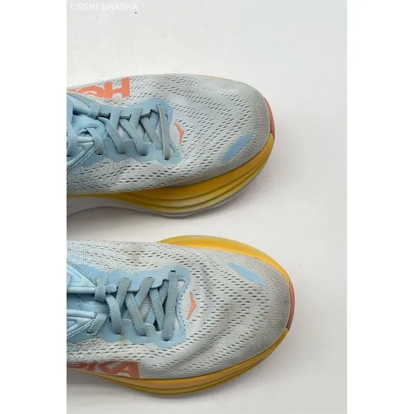 Women's Hoka Bondi 8 Summer Song Running Shoes - Size 9B, No Insoles
