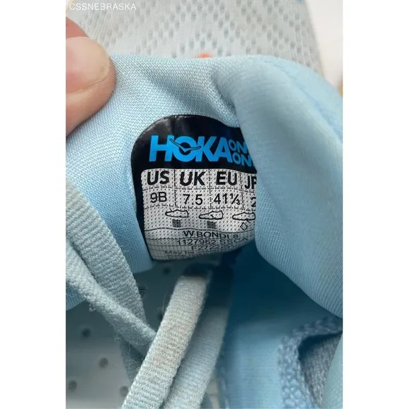 Women's Hoka Bondi 8 Summer Song Running Shoes - Size 9B, No Insoles