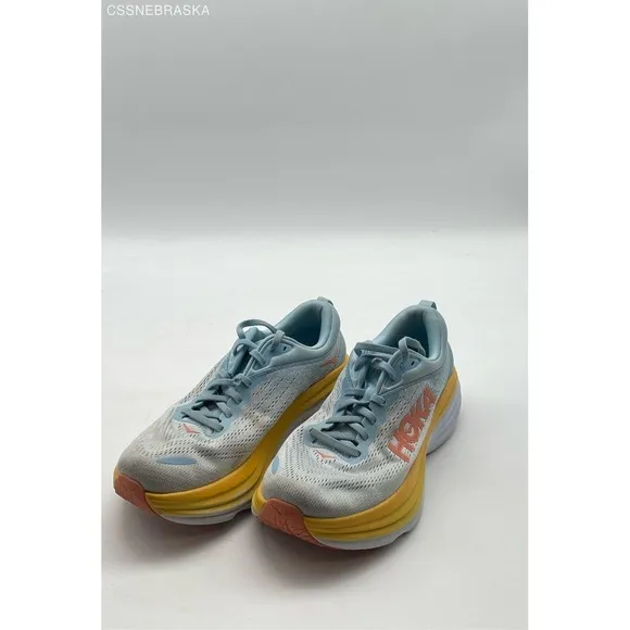 Women's Hoka Bondi 8 Summer Song Running Shoes - Size 9B, No Insoles