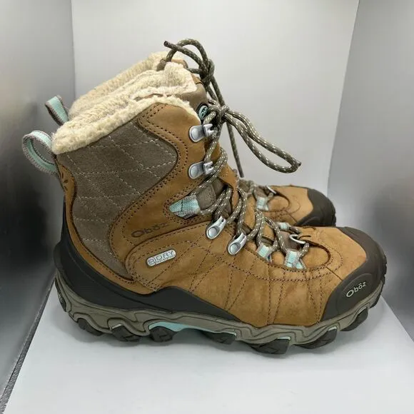 Women’s Oboz Bridger 7” Insulated Waterproof Hiking Boots Size 7