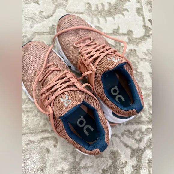 Women's ON Cloud Cloudswift Sneaker Athletic Running Shoes Blush Denim Size 6