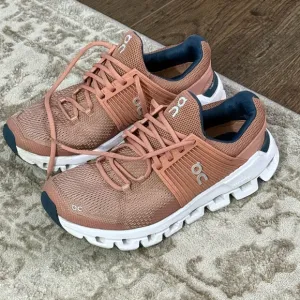 Women's ON Cloud Cloudswift Sneaker Athletic Running Shoes Blush Denim Size 6
