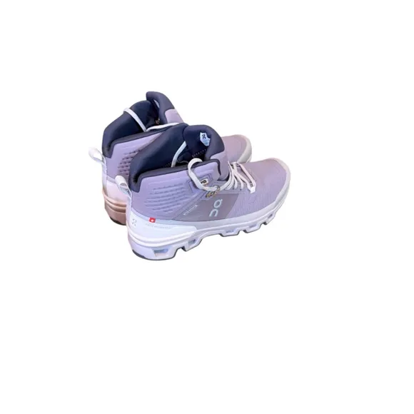 Women's On Running Cloudrock 2 Waterproof Hiking Boots Size 8.5 Purple