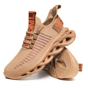 Women's Walking Shoes Mesh Non Slip Gym Sports Casual Sneakers, Brown