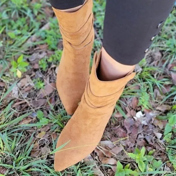 Women's Wrapped Around Strappy Chunky Booties