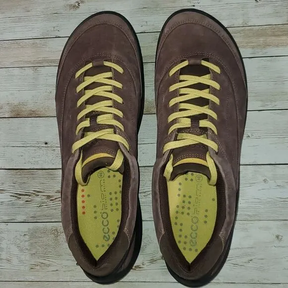 Womens Ecco Biom Natural Motion Casual Brown Suede Leather Shoes Size EU 40 US 9