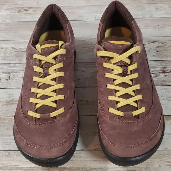 Womens Ecco Biom Natural Motion Casual Brown Suede Leather Shoes Size EU 40 US 9