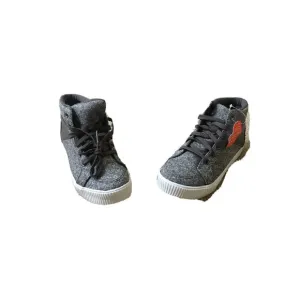 Wonder Nation Boys Casual Athletic High Top Sneakers Shoes Gray Size 2