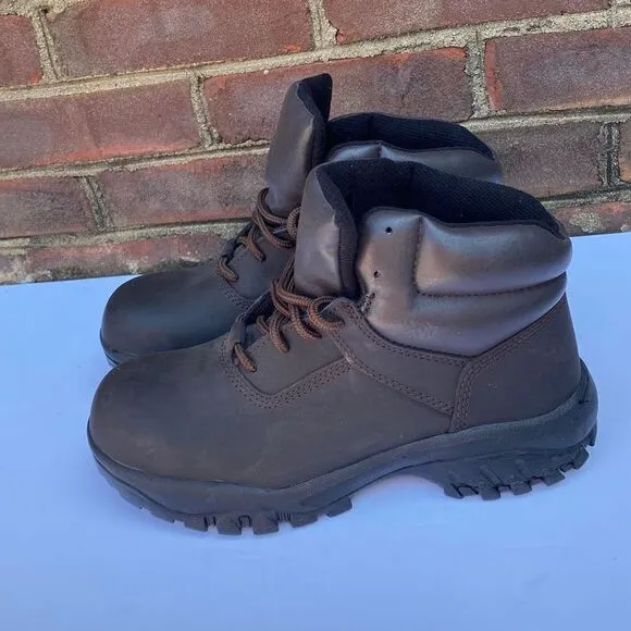 Worx by Red Wing Brown Steel Toe Boots Size 9 NEW