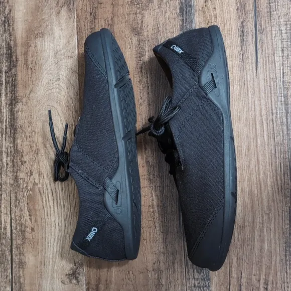 Xero Ipari Hana Canvas Lightweight Barefoot Running Sneakers Blackout Size 7.5