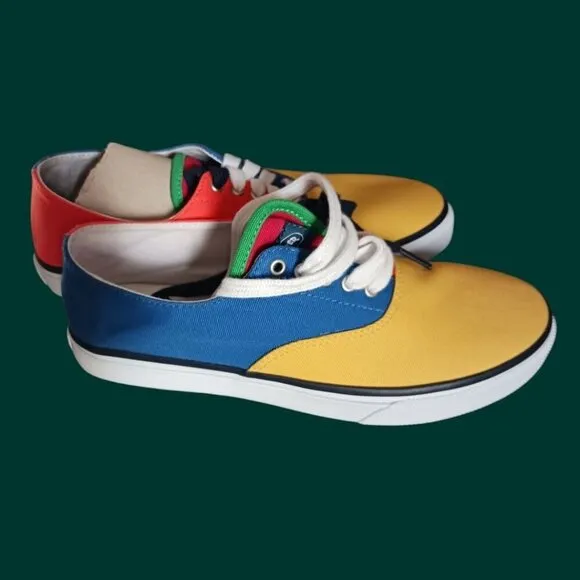 XSperry Top-Sider Noah Mens Colorblock Canvas Sneakers Size 6M multicolors