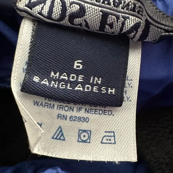 Y2K Lands’ End Nylon Jacket &amp; Pants Track Suit in Blue Size Medium 5 6 Unisex