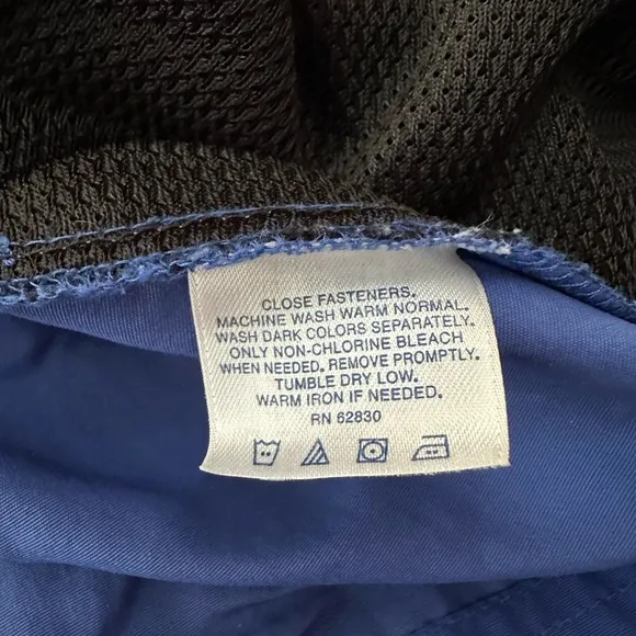 Y2K Lands’ End Nylon Jacket &amp; Pants Track Suit in Blue Size Medium 5 6 Unisex