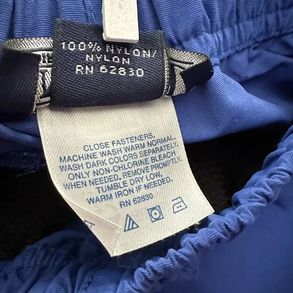 Y2K Lands’ End Nylon Jacket &amp; Pants Track Suit in Blue Size Medium 5 6 Unisex
