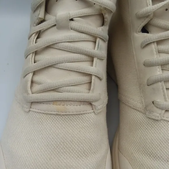 York Athletics The Henry Mid Sneakers Casual Lace Up Beige Mens 11 Womens 12.5