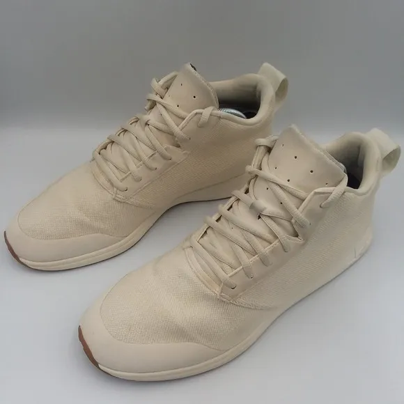 York Athletics The Henry Mid Sneakers Casual Lace Up Beige Mens 11 Womens 12.5