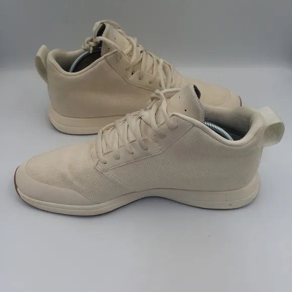 York Athletics The Henry Mid Sneakers Casual Lace Up Beige Mens 11 Womens 12.5
