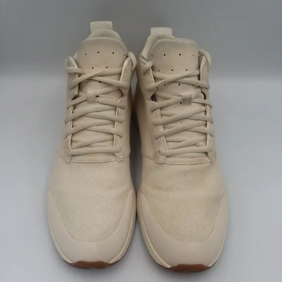 York Athletics The Henry Mid Sneakers Casual Lace Up Beige Mens 11 Womens 12.5