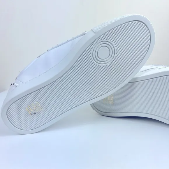Zadig &amp; Voltaire | Beaded Studded Leather Sneakers White | EU 36