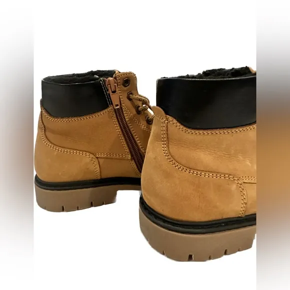 Zara Boy’s Suede Zipper Warm Hiking Boots 36 U.S. Size 4