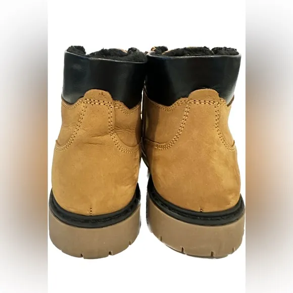 Zara Boy’s Suede Zipper Warm Hiking Boots 36 U.S. Size 4