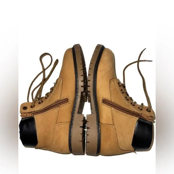Zara Boy’s Suede Zipper Warm Hiking Boots 36 U.S. Size 4
