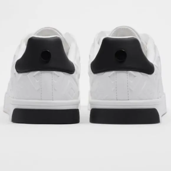 Zara white leather sneakers for men size 41 /8