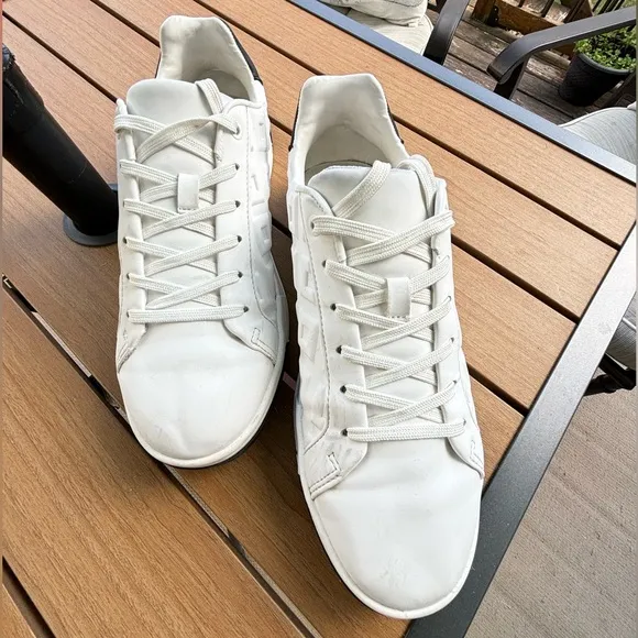 Zara white leather sneakers for men size 41 /8