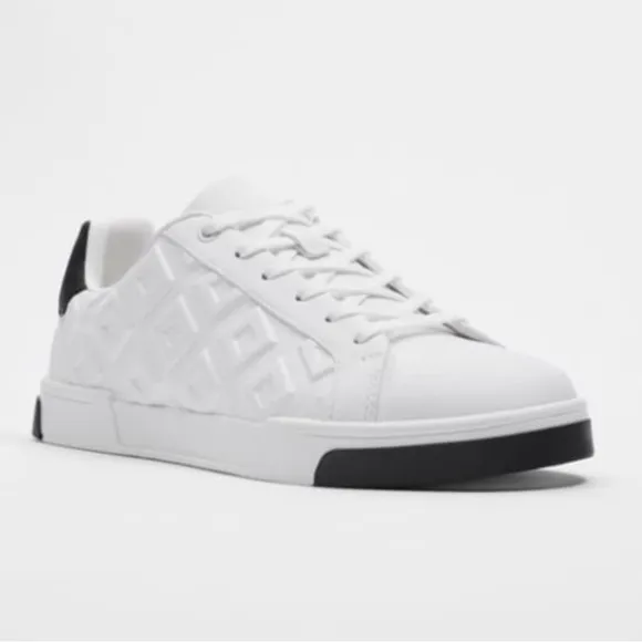 Zara white leather sneakers for men size 41 /8