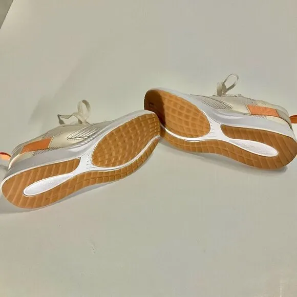 Z by Zella Vega Sneaker, 7.5 White with Peach Detail
