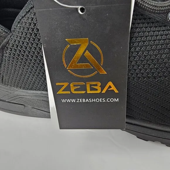 Zeba Men's Black Extra Wide Hands Free Slip On Sneakers Walking Shoes Size 15XW