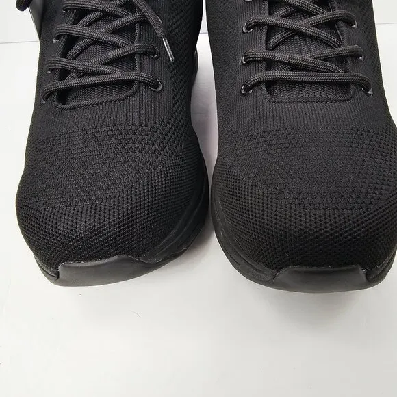 Zeba Men's Black Extra Wide Hands Free Slip On Sneakers Walking Shoes Size 15XW