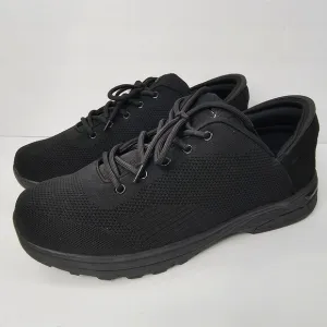 Zeba Men's Black Extra Wide Hands Free Slip On Sneakers Walking Shoes Size 15XW