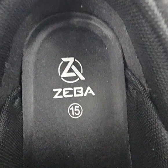 Zeba Men's Black Extra Wide Hands Free Slip On Sneakers Walking Shoes Size 15XW