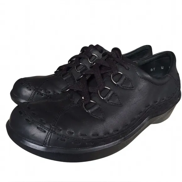 ZIERA Allsorts Hiker Casual Lace-up Leather Comfort Shoes 37W.  US 6.5- 7.