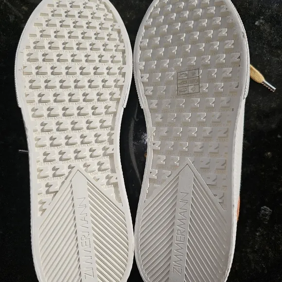Zimmermann Canvas Printed  Low Top Sneakers   Sz EU39/US8.5