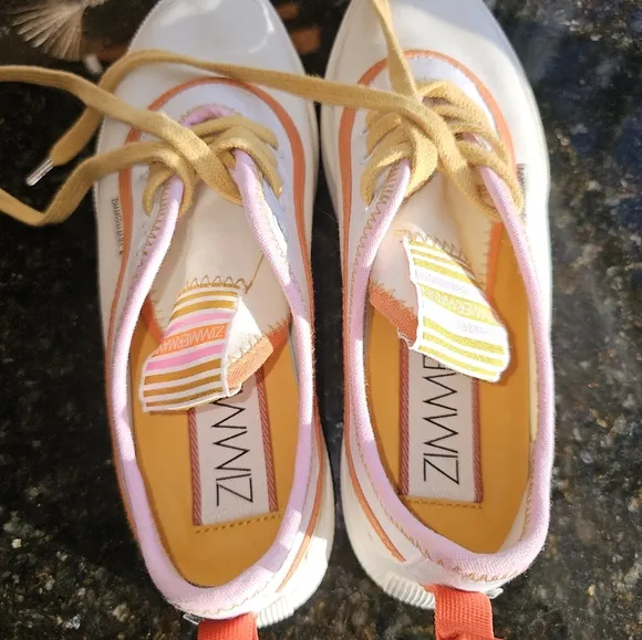 Zimmermann Canvas Printed  Low Top Sneakers   Sz EU39/US8.5