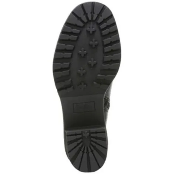 ZODIAC Womens Black Arch Support Greyson Round Toe Stacked Heel Boots Shoes 6 M